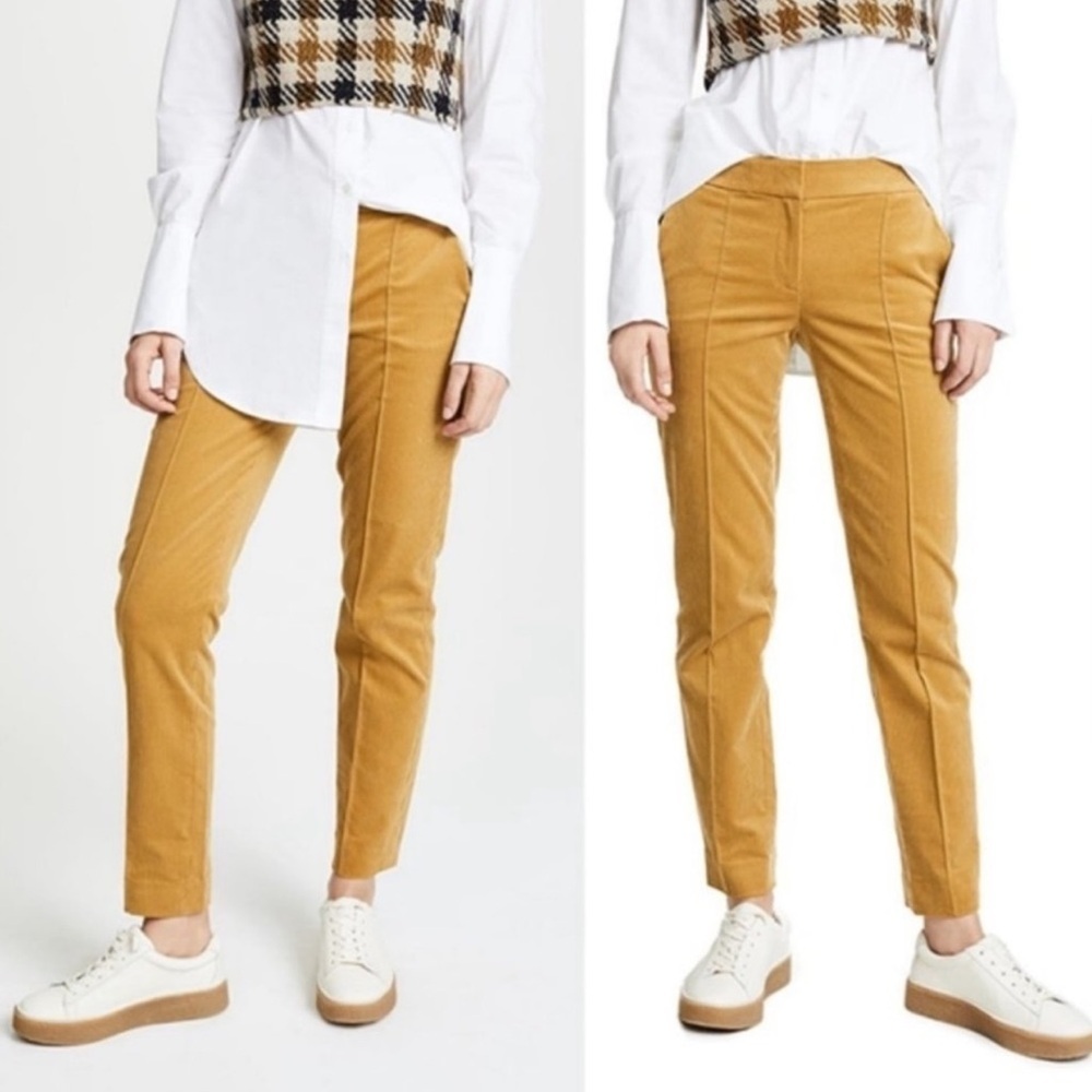 Tory Burch Devi Golden Mustard Corduroy Pants Size 23